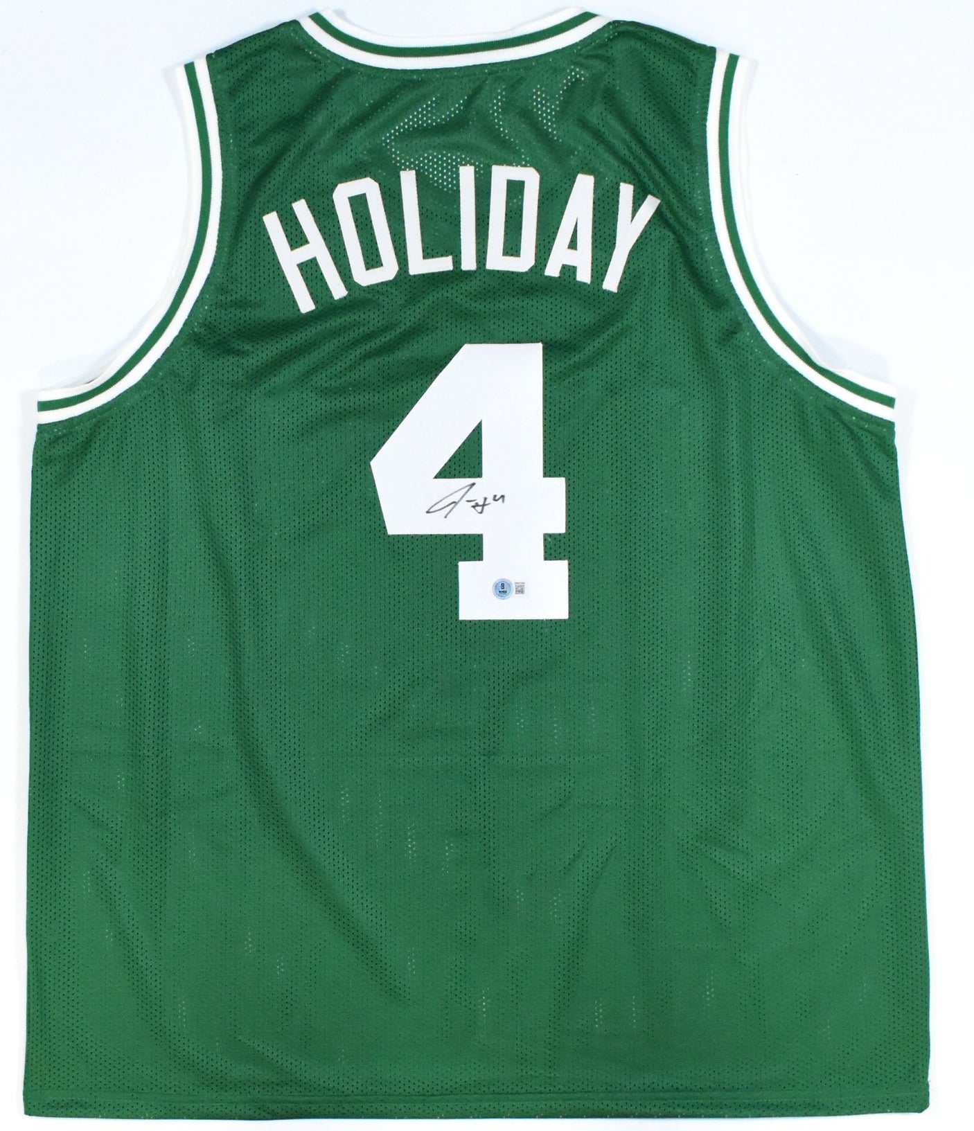 Jrue Holiday Autographed Green Pro Style Jersey - Beckett W Hologram *Black