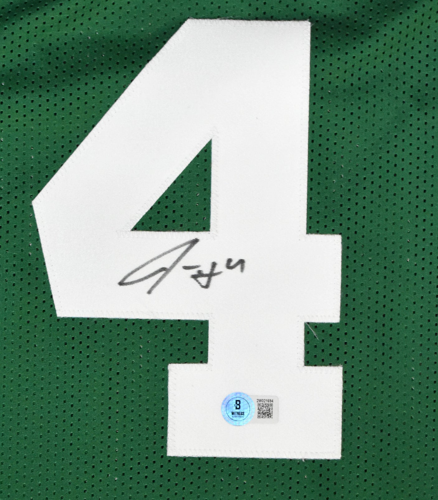 Jrue Holiday Autographed Green Pro Style Jersey - Beckett W Hologram *Black