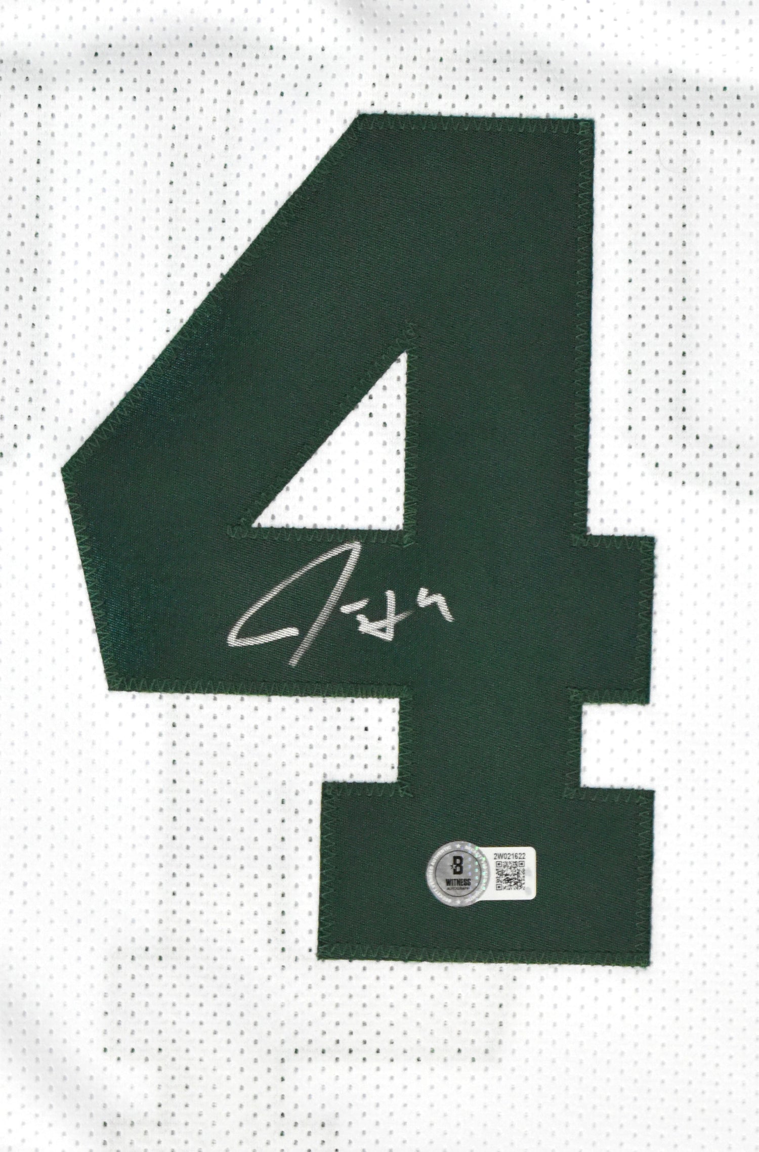 Jrue Holiday Autographed White Pro Style Jersey - Beckett W Hologram *Silver