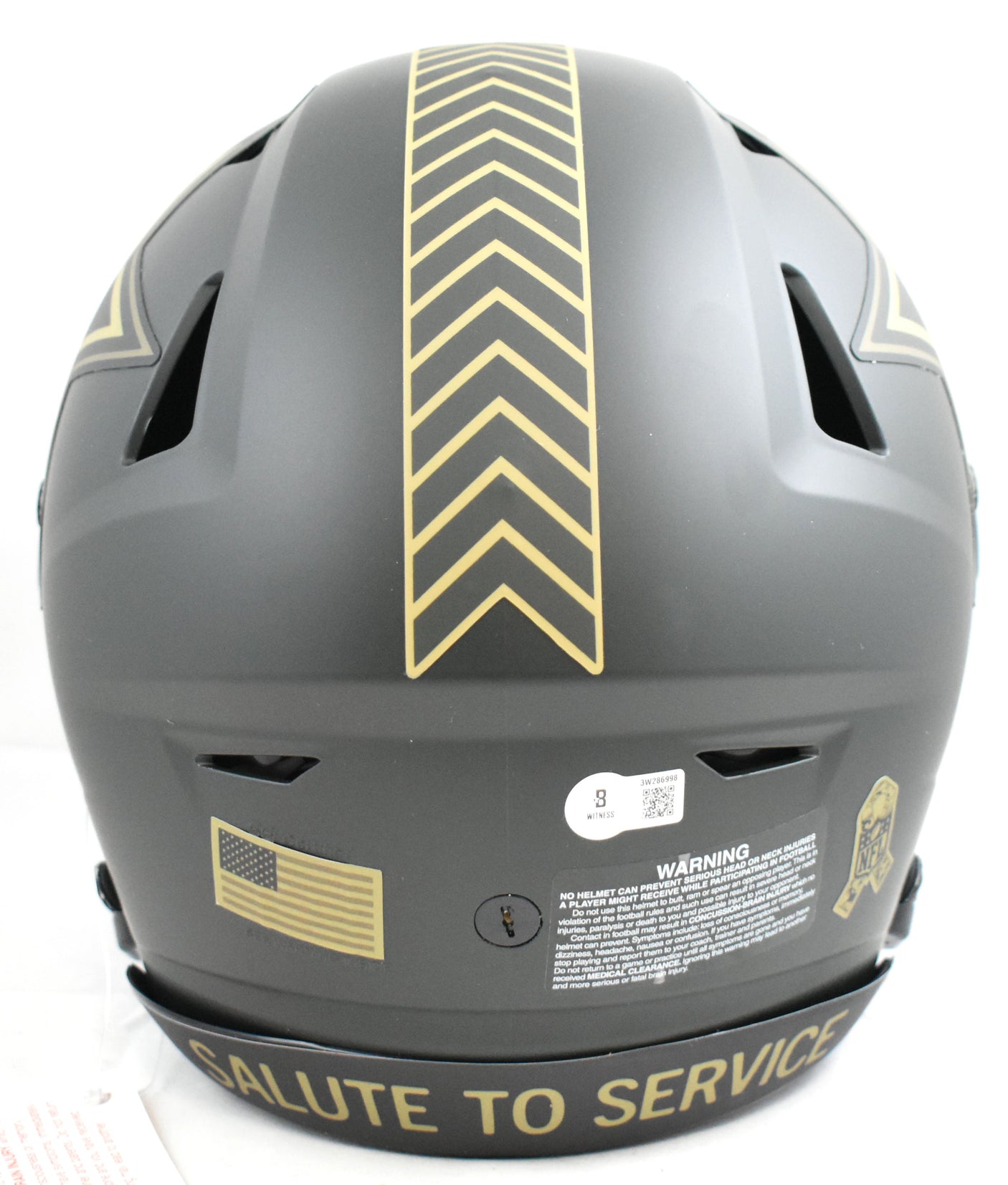 Roger Staubach Signed Cowboys F/S Salute 2025 Speed Flex Helmet - Beckett W Holo