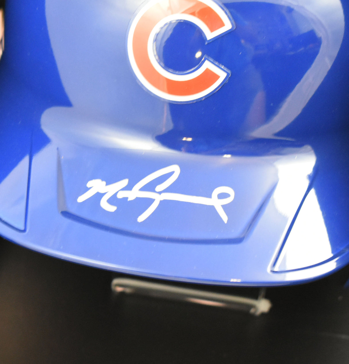 Mark Grace Autographed Chicago Cubs F/S Replica Helmet w/Stand - Beckett W Holo