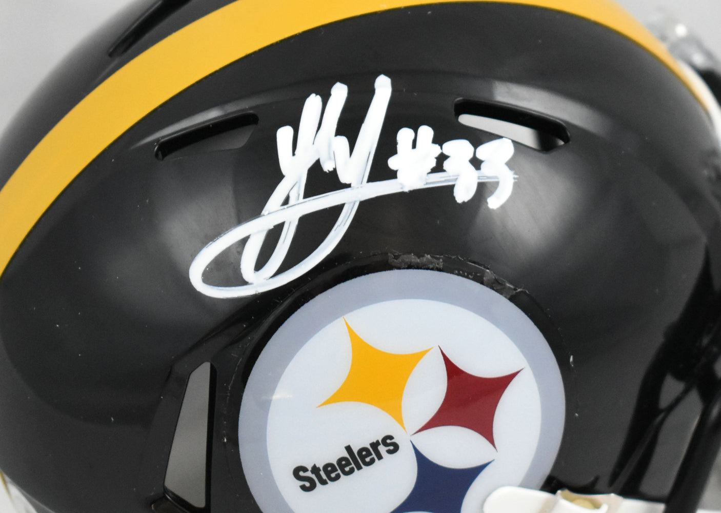 Jack Sawyer Signed Pittsburgh Steelers Speed Mini Helmet - Beckett W Holo *White
