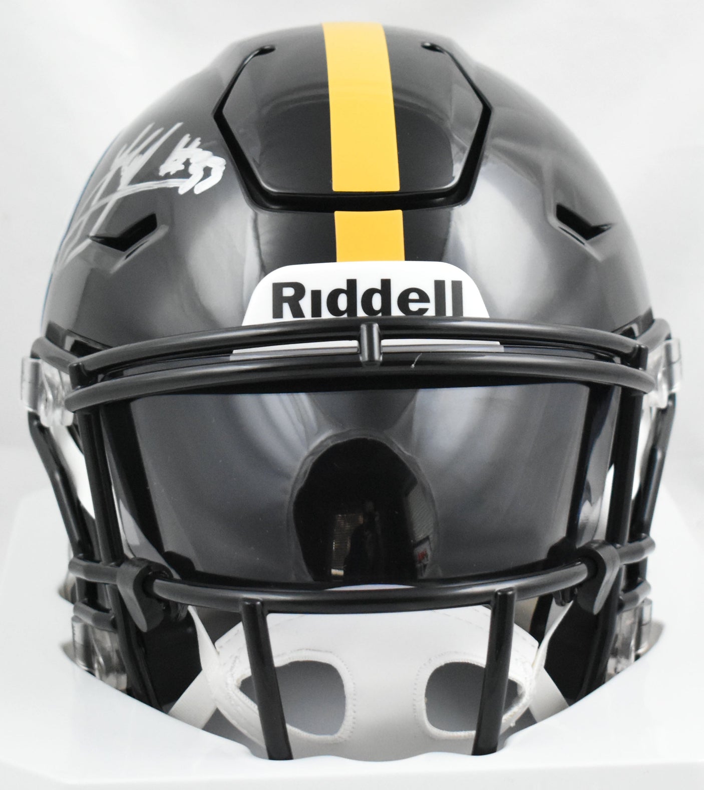 Jack Sawyer Autographed Steelers Mid-Size Speedflex Helmet - Beckett W Holo