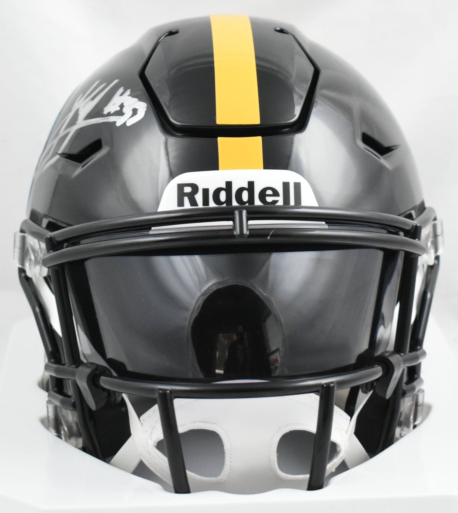 Jack Sawyer Autographed Steelers Mid-Size Speedflex Helmet - Beckett W Holo