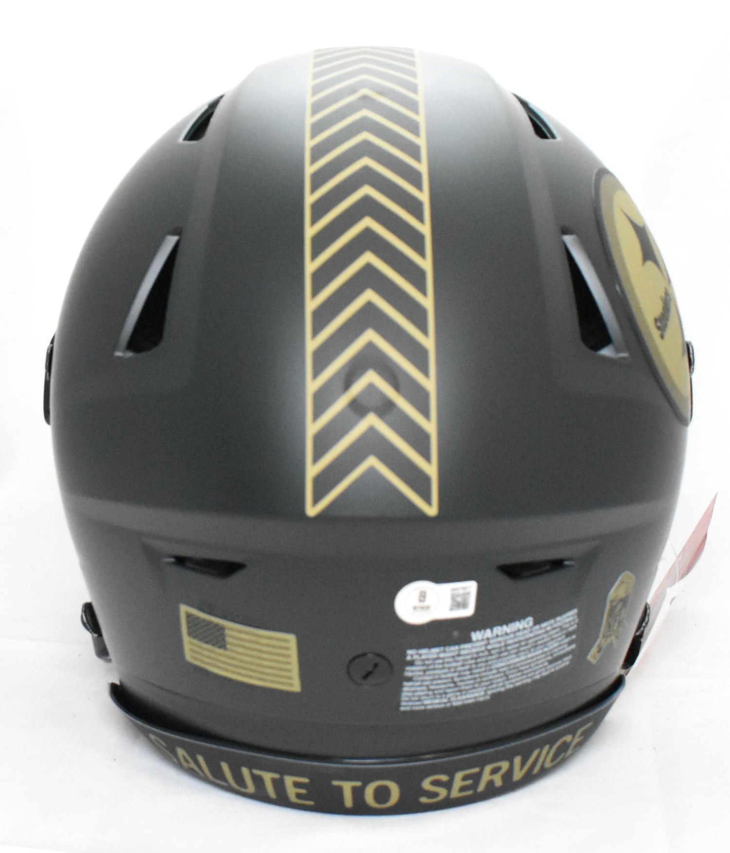 Jack Sawyer Signed Steelers F/S Salute 2025 Speed Flex Helmet - Beckett W Holo