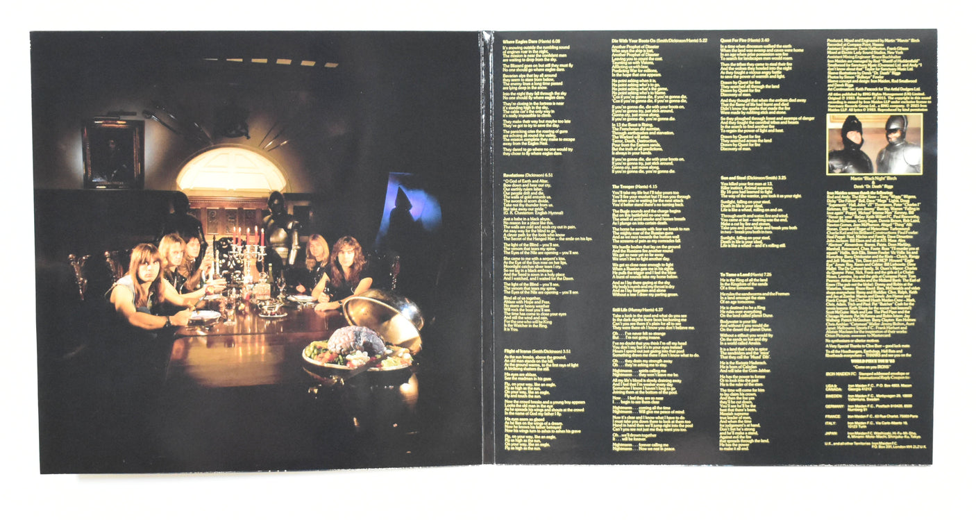 Bruce Dickinson Autographed Iron Maiden Piece of Mind Vinyl - Beckett W Hologram