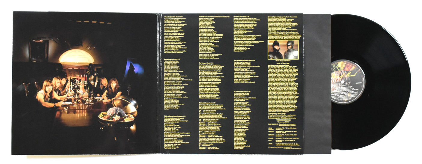 Bruce Dickinson Autographed Iron Maiden Piece of Mind Vinyl - Beckett W Hologram