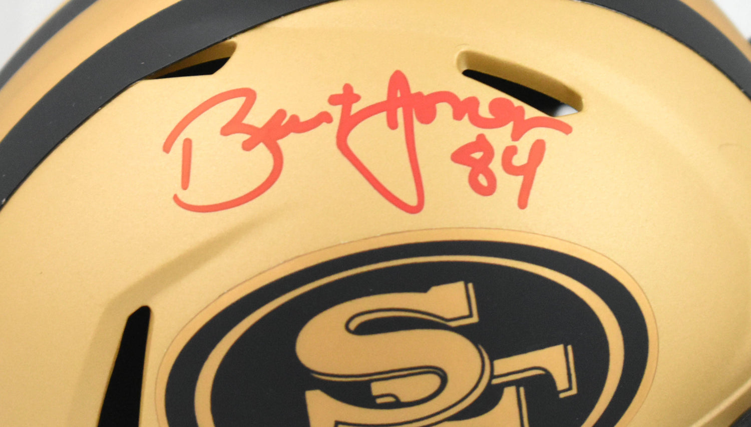 Brent Jones Autographed San Fransico 49ers Rave Speed Mini Helmet-Beckett W Holo