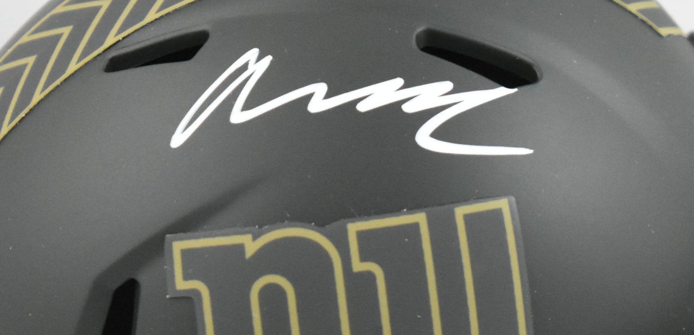Abdul Carter Signed New York Giants Salute 2025 Speed Mini Helmet - Beckett W