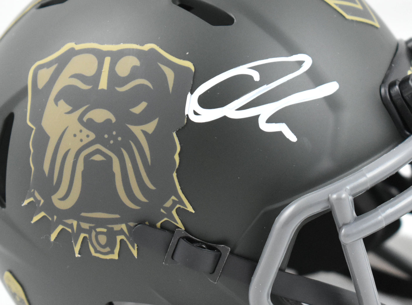 Quinshon Judkins Signed Cleveland Browns Salute 2025 Speed Mini Helmet-Beckett W