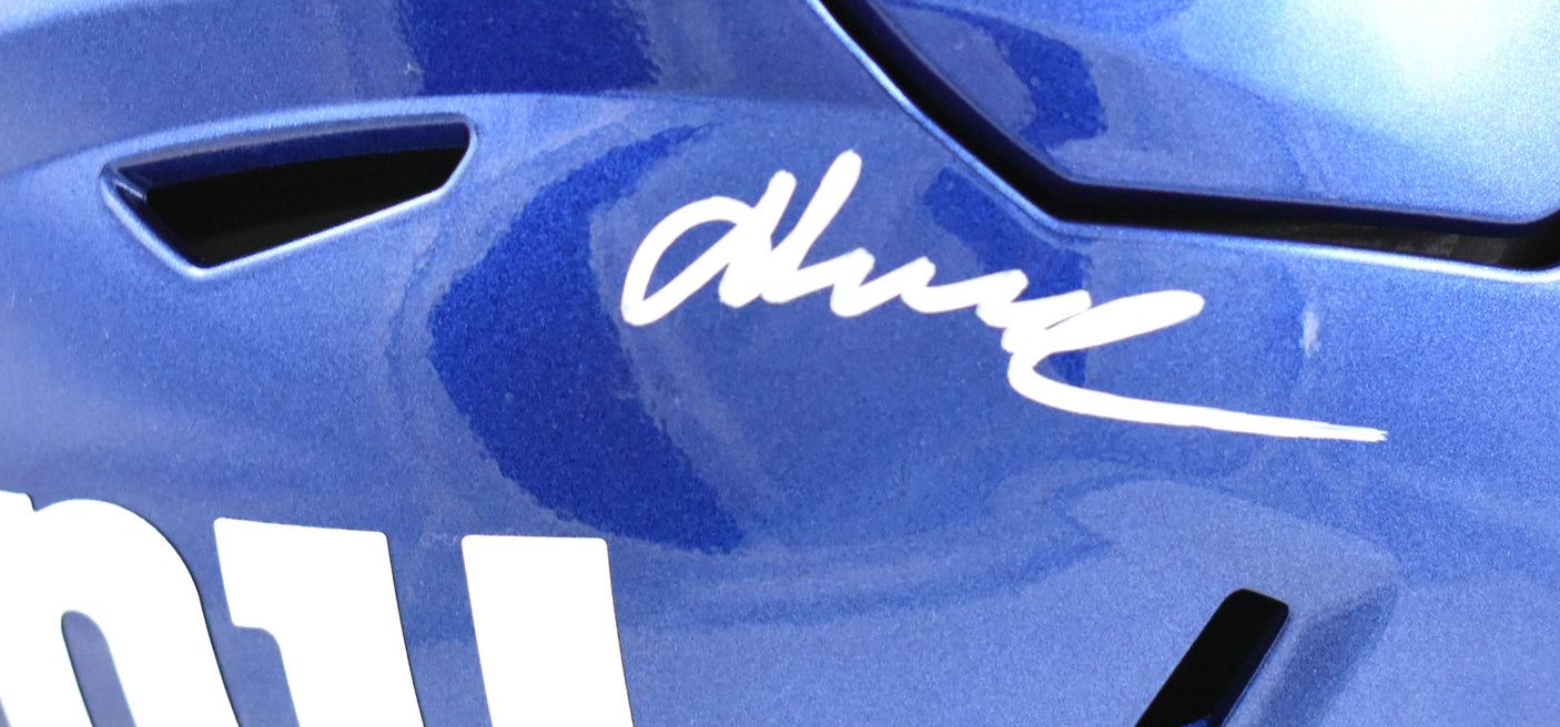 Abdul Carter Signed New York Giants Mid-Size Speedflex Helmet - Beckett W Holo