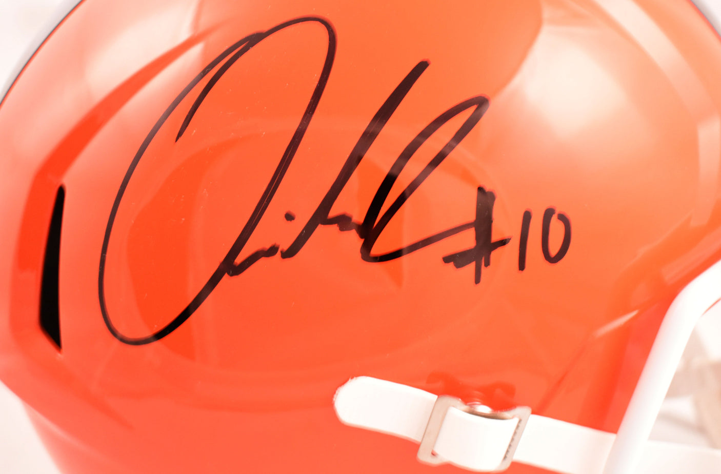 Quinshon Judkins Autographed Cleveland Browns F/S Speed Helmet - Beckett W Holo