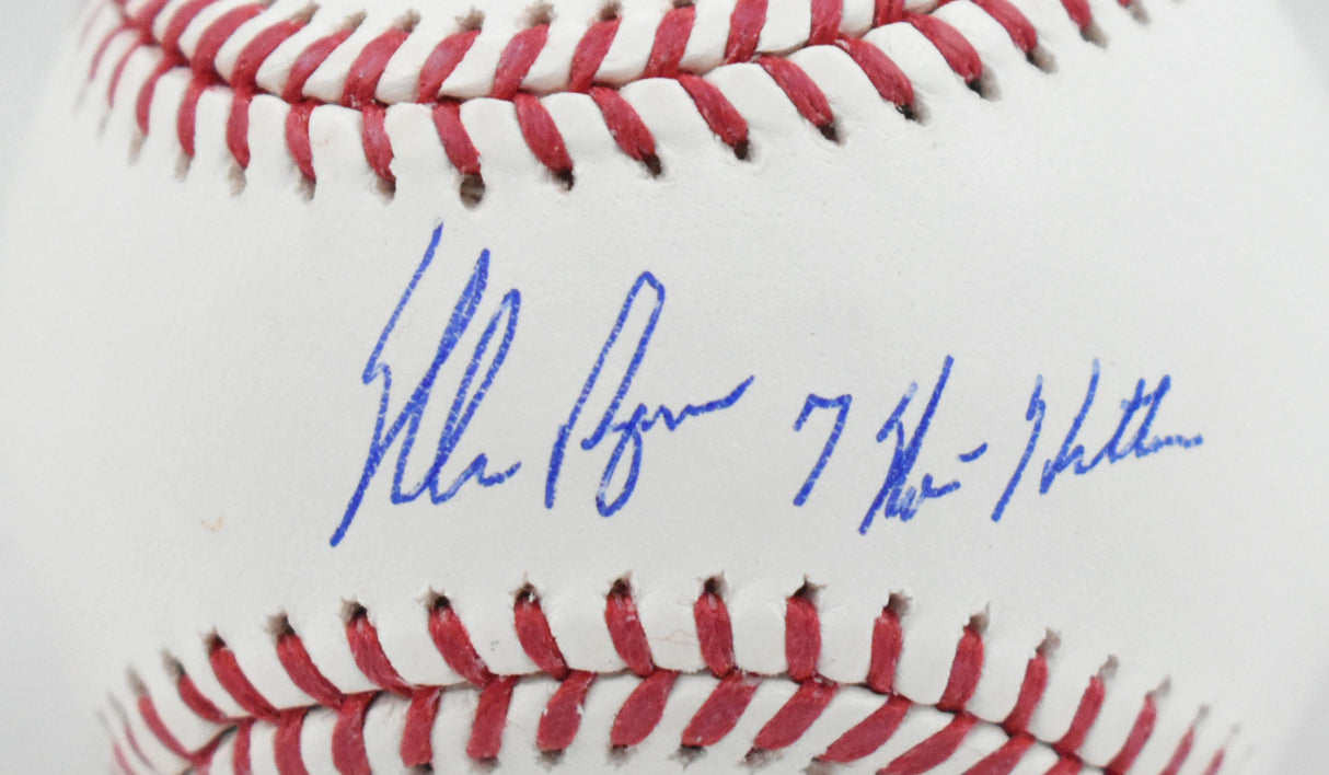 Nolan Ryan Autographed Rawlings OML Baseball w/ 7 No-Hitters - PSA *Blue