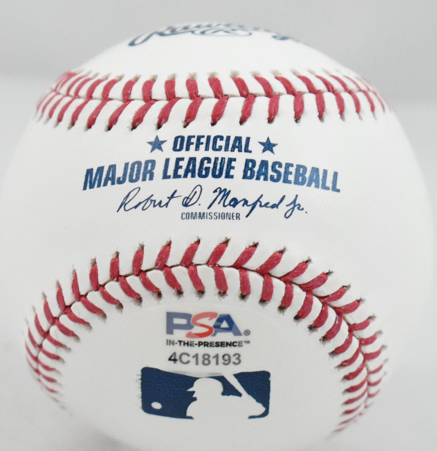 Nolan Ryan Autographed Rawlings OML Baseball w/ 7 No-Hitters - PSA *Blue