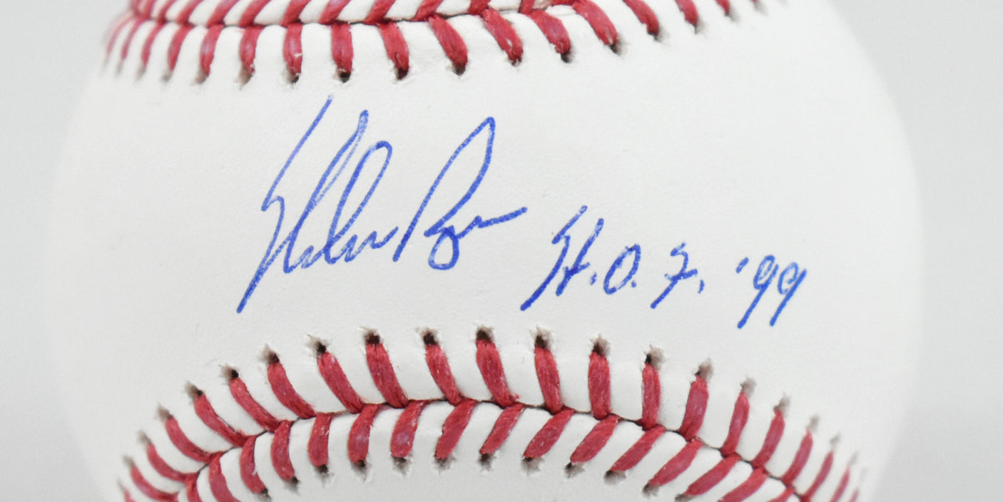 Nolan Ryan Autographed Rawlings OML Baseball w/ HOF - PSA *Blue