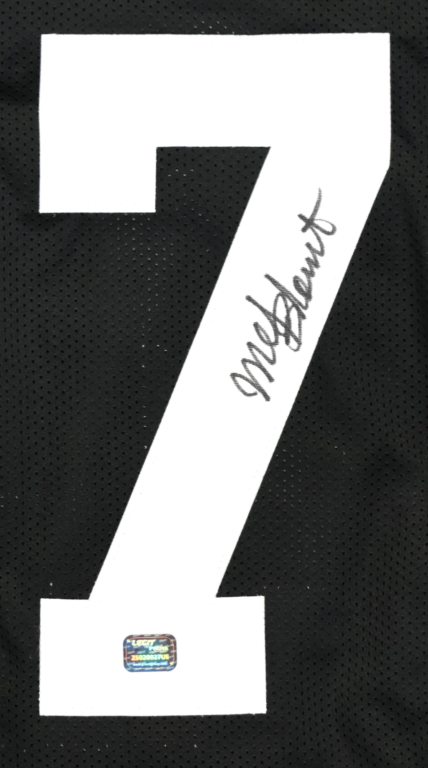 Mel Blount Autographed Black Pro Style Jersey - Prova *Black