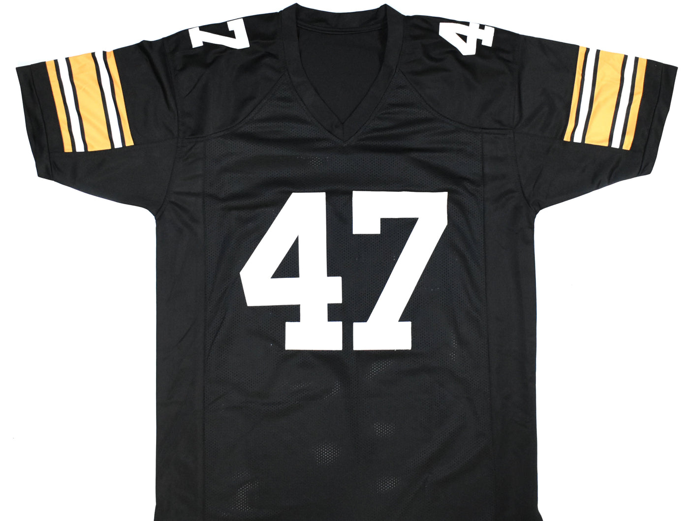 Mel Blount Autographed Black Pro Style Jersey - Prova *Black