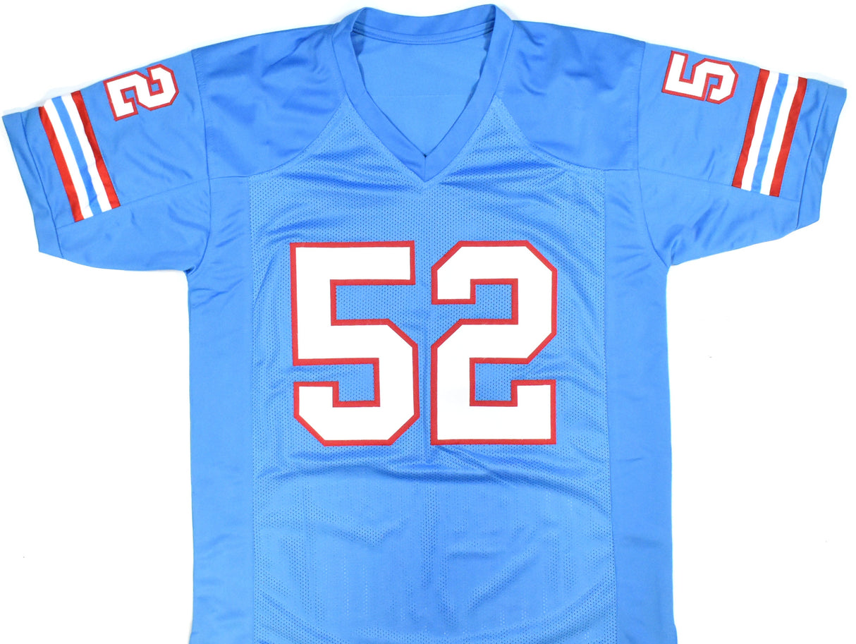 Robert Brazile Autographed Blue Pro Style Jersey - Prova *Black