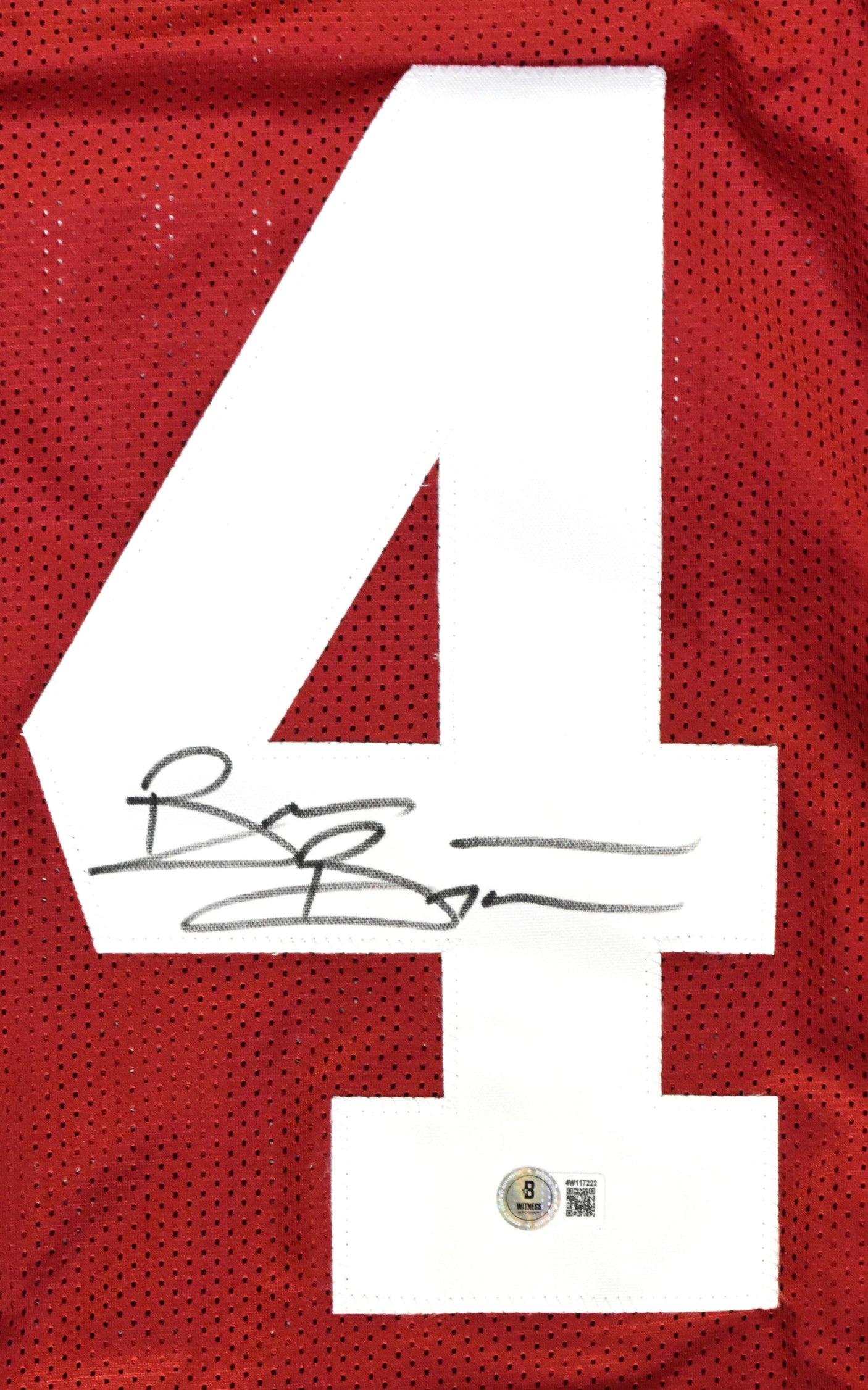 Brian Bosworth Autographed Crimson College Style Jersey - Beckett W Hologram