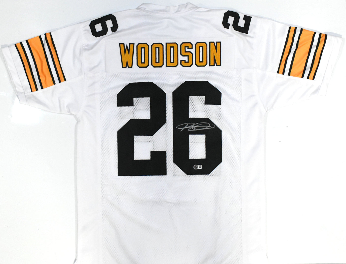 Rod Woodson Autographed White Pro Style Jersey - Beckett W Hologram *Silver