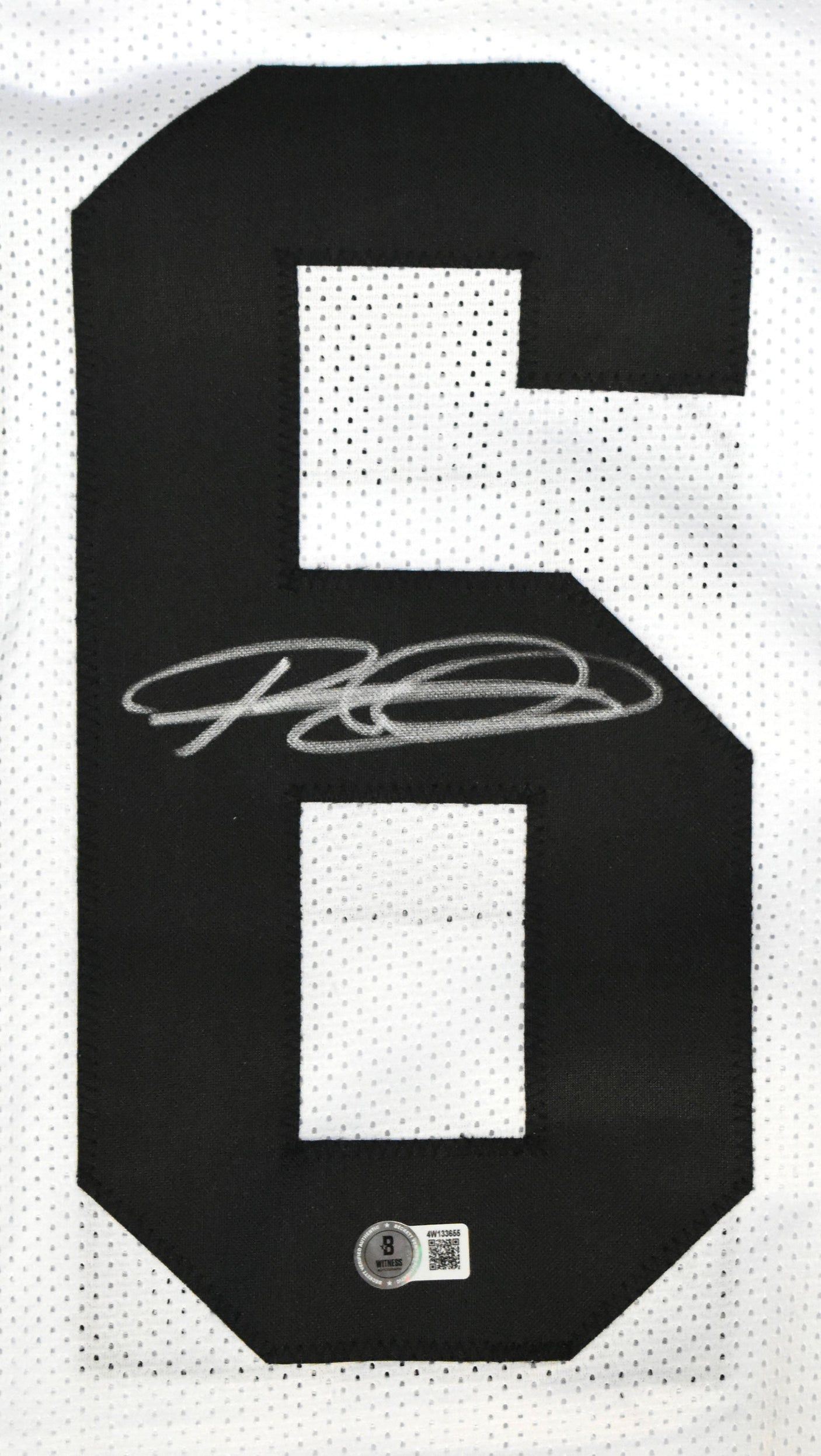 Rod Woodson Autographed White Pro Style Jersey - Beckett W Hologram *Silver