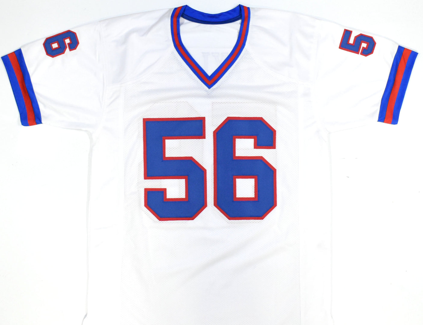 Lawrence Taylor Autographed White Pro Style Jersey - Beckett W Hologram *Silver