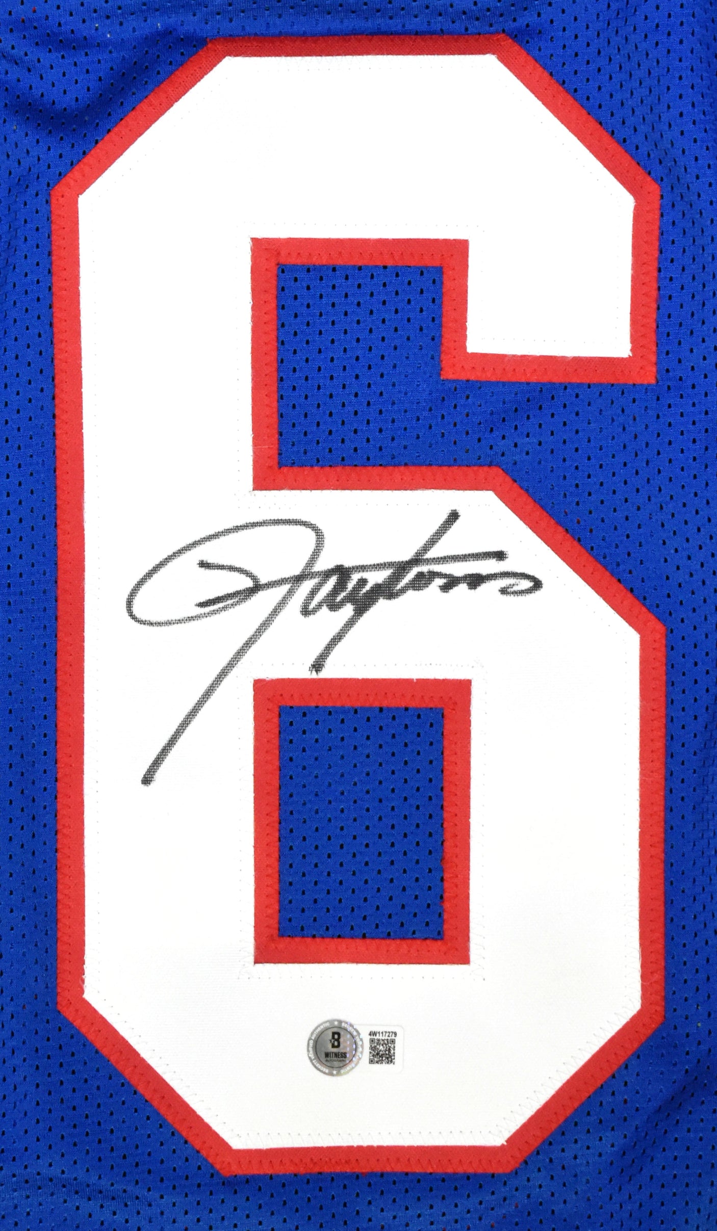 Lawrence Taylor Autographed Blue Pro Style Jersey - Beckett W Hologram *Black