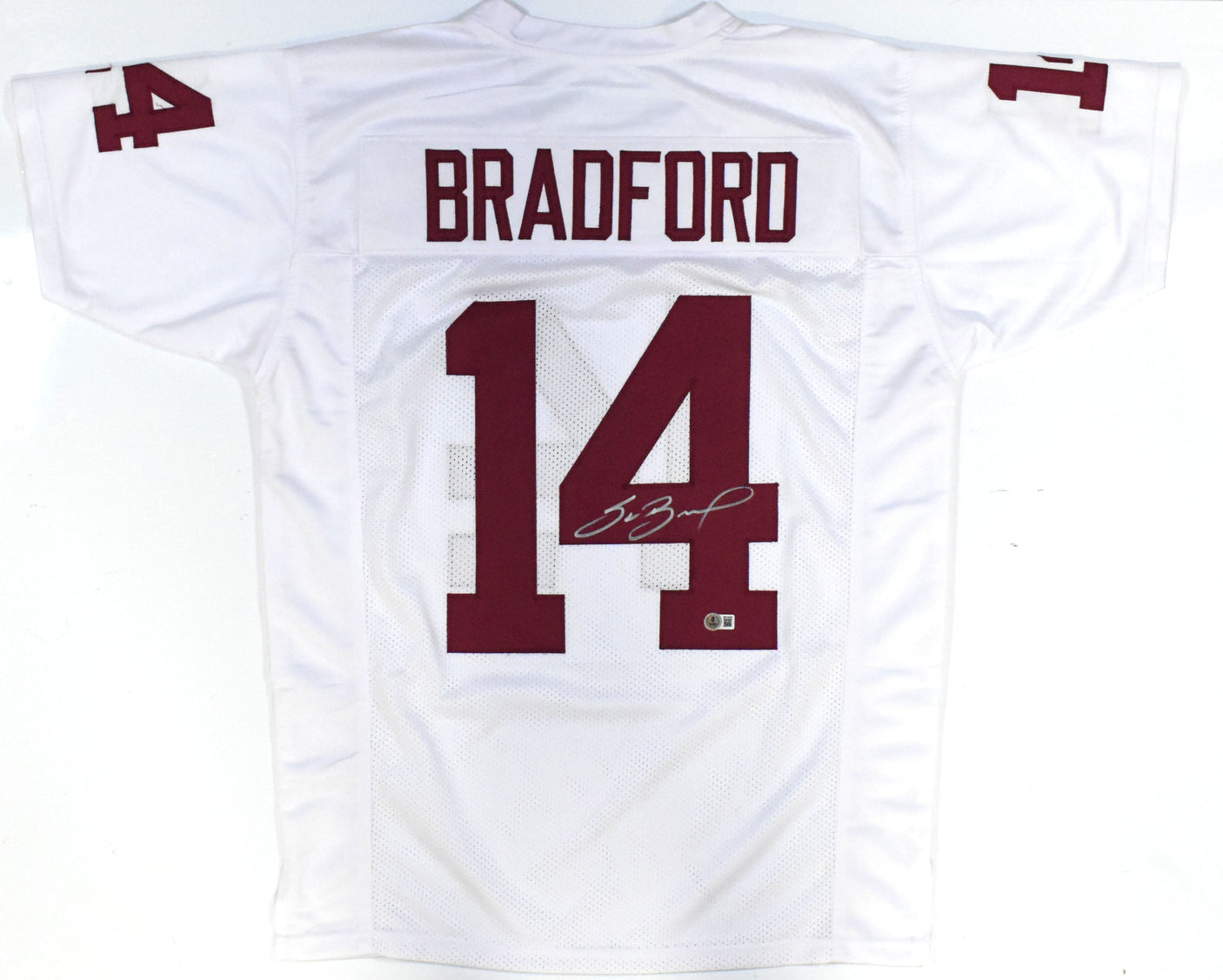 Sam Bradford Autographed White College Style Jersey - Beckett W Hologram