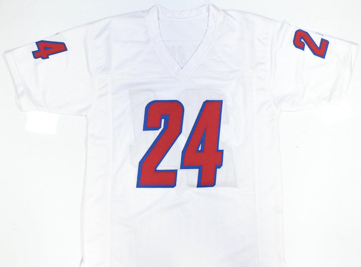 Ty Law Autographed White Pro Style Jersey w/ HOF - Beckett W Hologram *Black