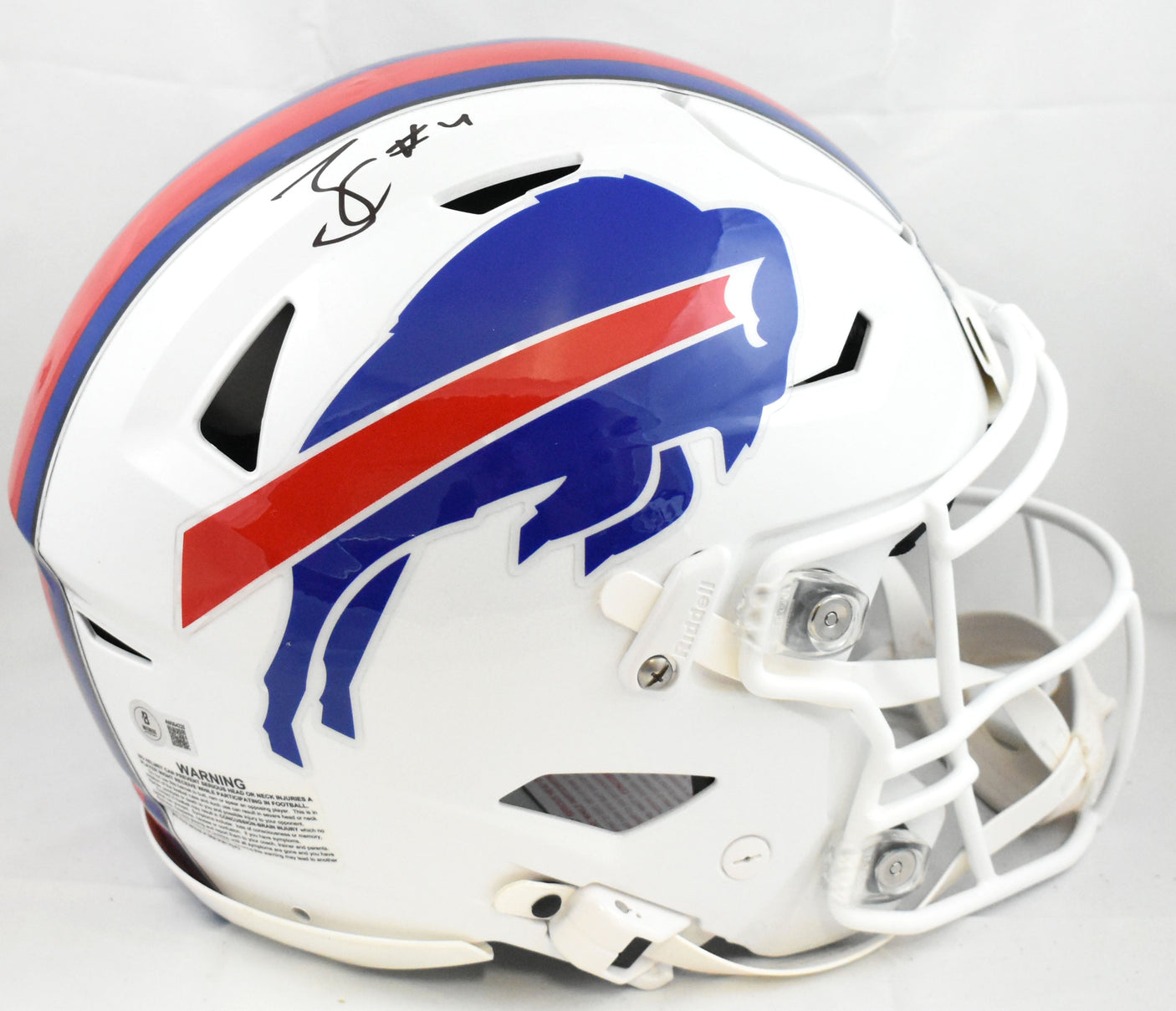 James Cook Autographed Bufalo Bills F/S Speed Flex Helmet - Beckett W Hologram