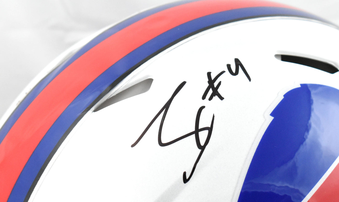 James Cook Autographed Bufalo Bills F/S Speed Authentic Helmet- Beckett W Holo