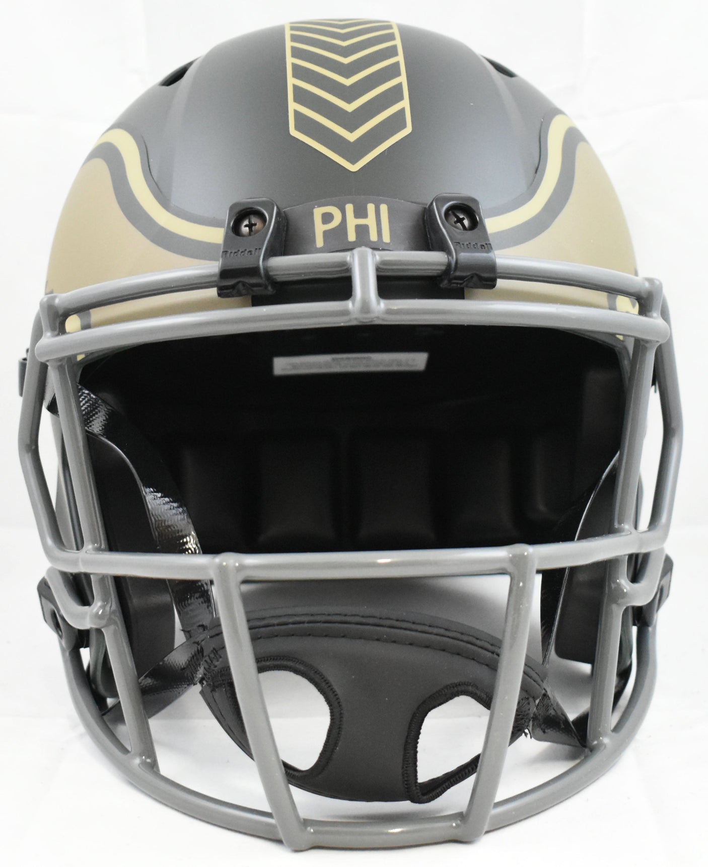 A.J. Brown Autographed Eagles F/S Salute 2025 Speed Helmet - Beckett W Hologram