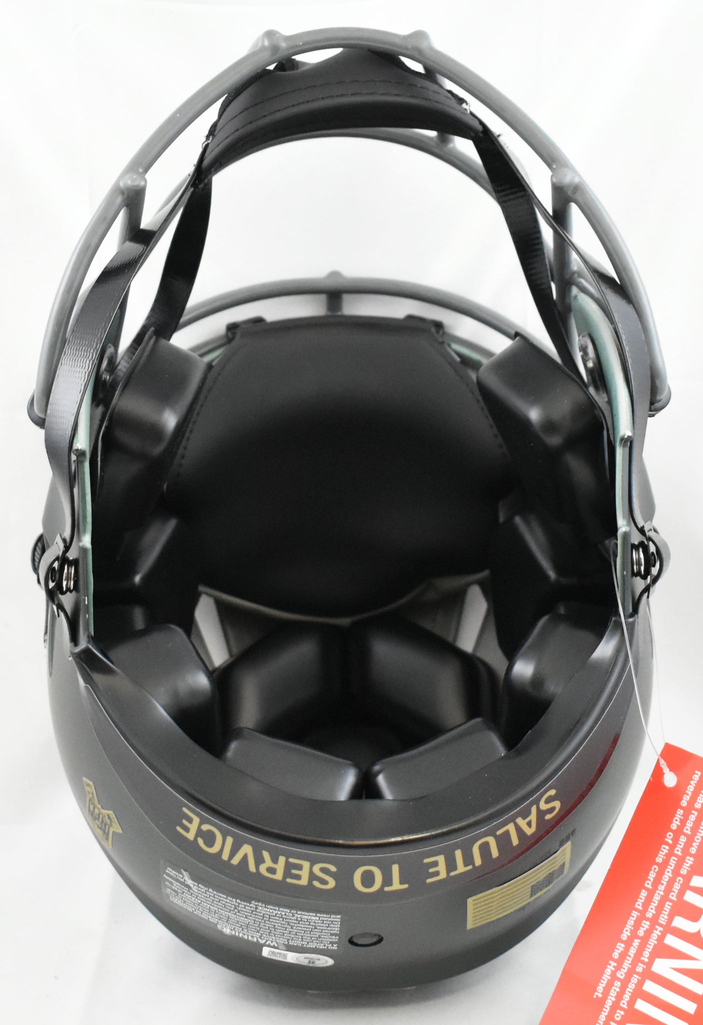 A.J. Brown Signed Eagles F/S Salute 2025 Speed Authentic Helmet - Beckett W Holo