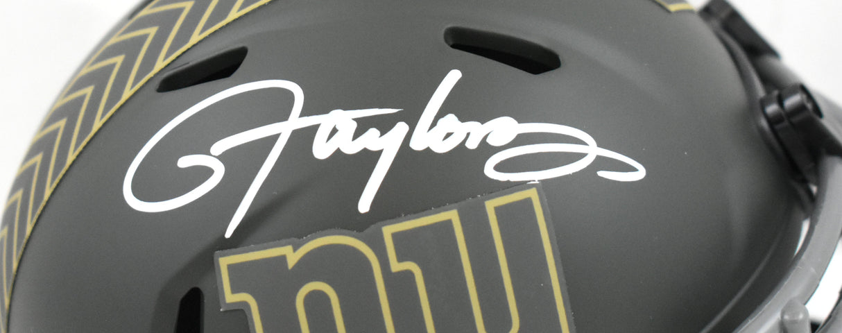 Lawrence Taylor Signed New York Giants Salute 25 Speed Mini Helmet Beckett WHolo