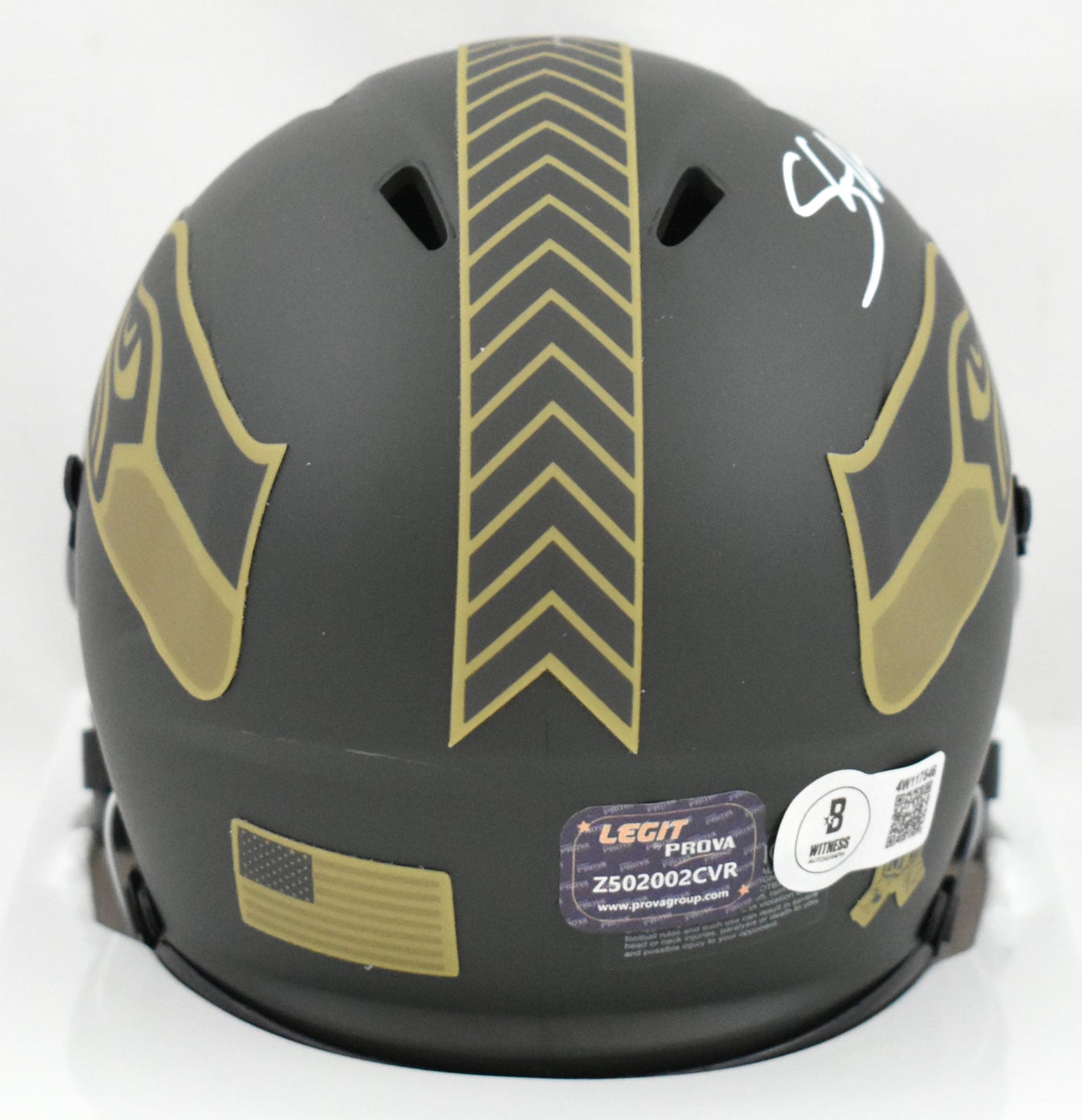 Shaun Alexander Signed Seahawks Salute 2025 Speed Mini Helmet Beckett W Holo