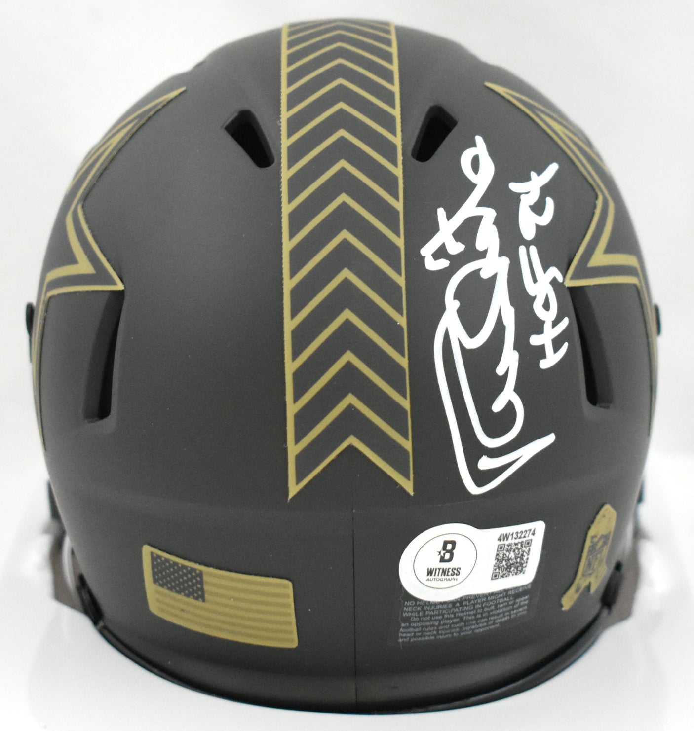 Randy White Signed Dallas Cowboys Salute 2025 Speed Mini Helmet HOF Beckett W