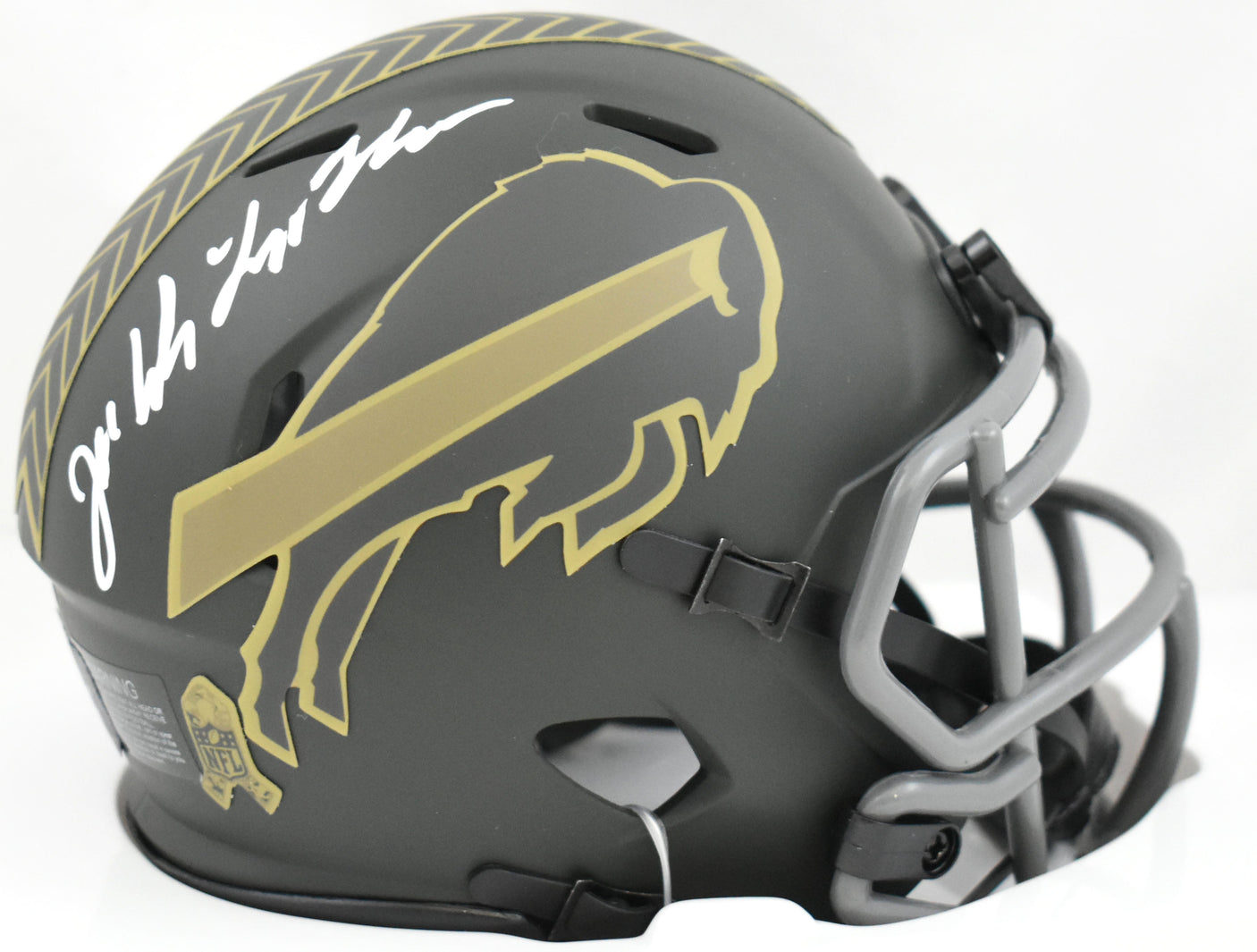 Joe DeLamielleure Autographed Buffalo Bills Salute 2025 Speed Mini Helmet -Prova