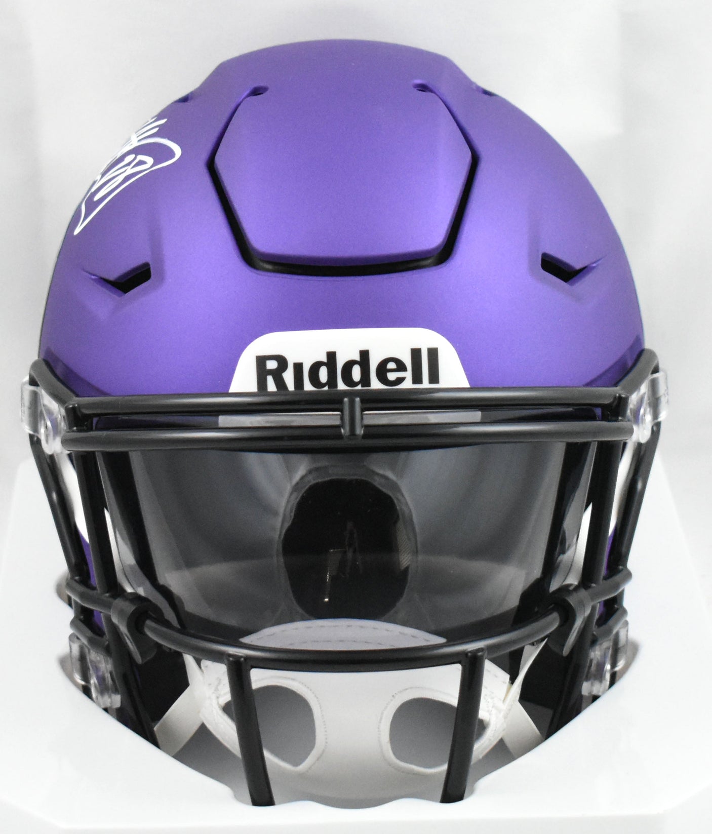 Adrian Peterson Autographed Vikings Mid-Size SpeedFlex Helmet - Beckett W Holo