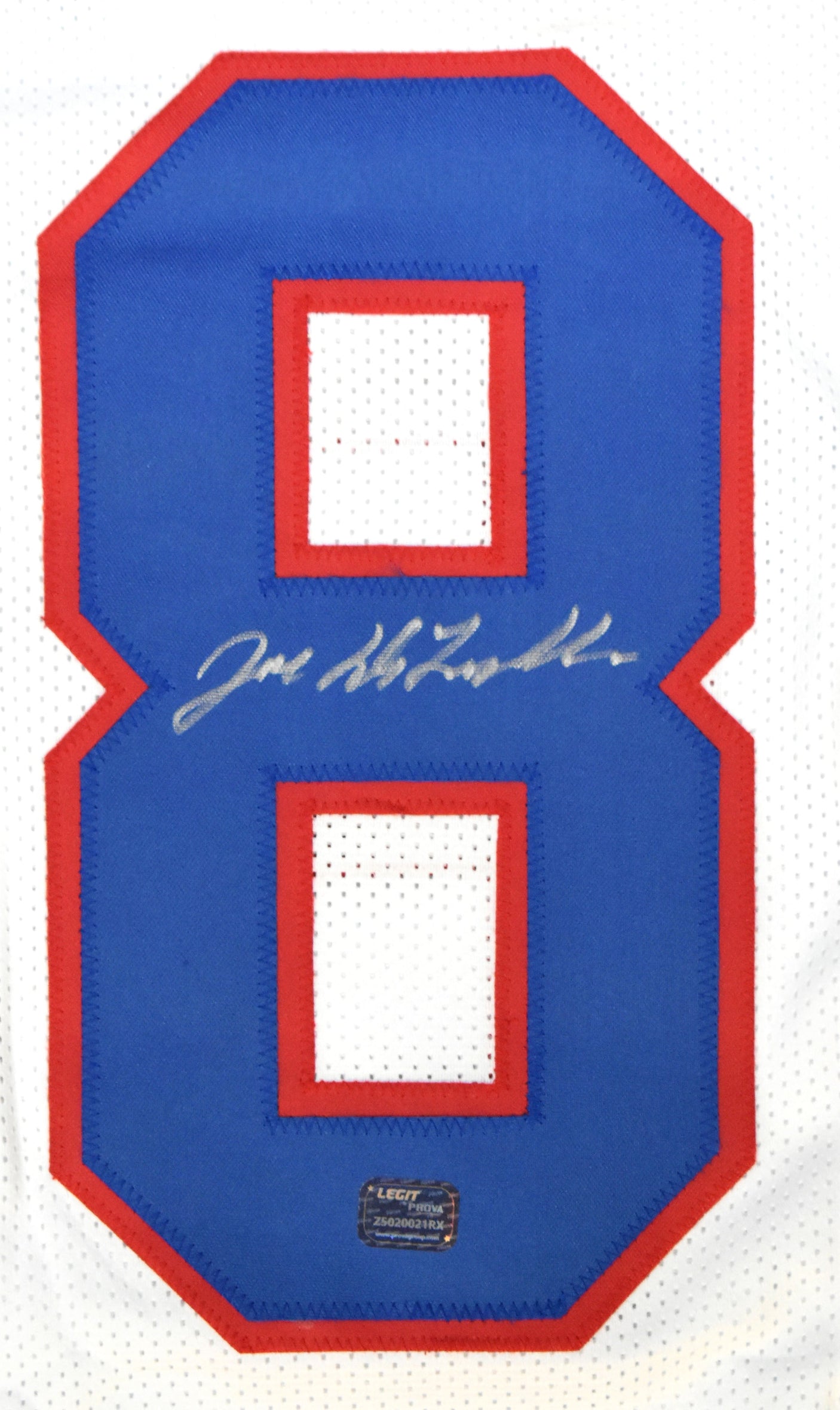 Joe DeLamielleure Autographed White Pro Style Jersey - Prova *Silver