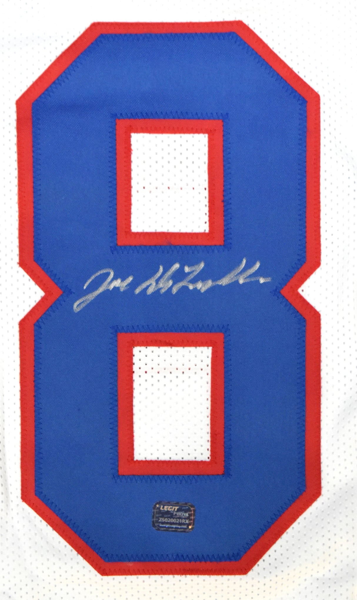 Joe DeLamielleure Autographed White Pro Style Jersey - Prova *Silver