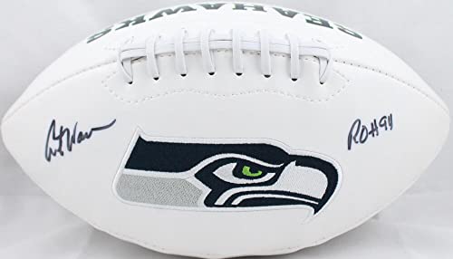 Curt Warner Autographed Seattle Seahawks Logo Football with ROH and JSA W Auth