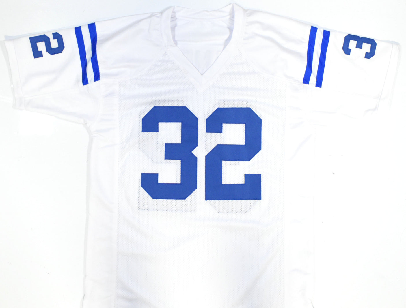 Edgerrin James Autographed White Pro Style Jersey - Beckett W Hologram *Silver