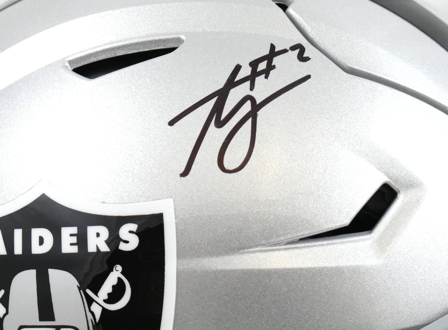 Ashton Jeanty Autographed Las Vegas Raiders F/S Speed Flex Helmet Beckett W Holo