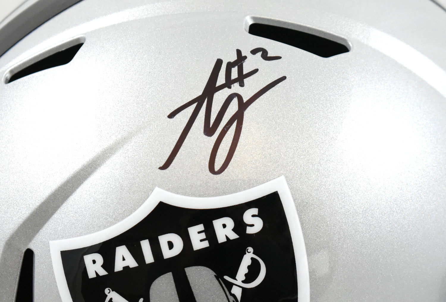 Ashton Jeanty Autographed Las Vegas Raiders F/S Speed Helmet - Beckett W Holo