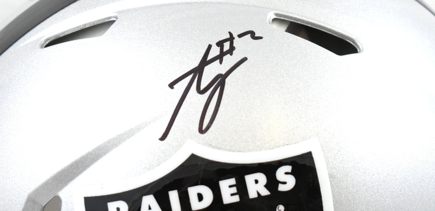 Ashton Jeanty Autographed Raiders F/S Speed Authentic Helmet - Beckett W Holo