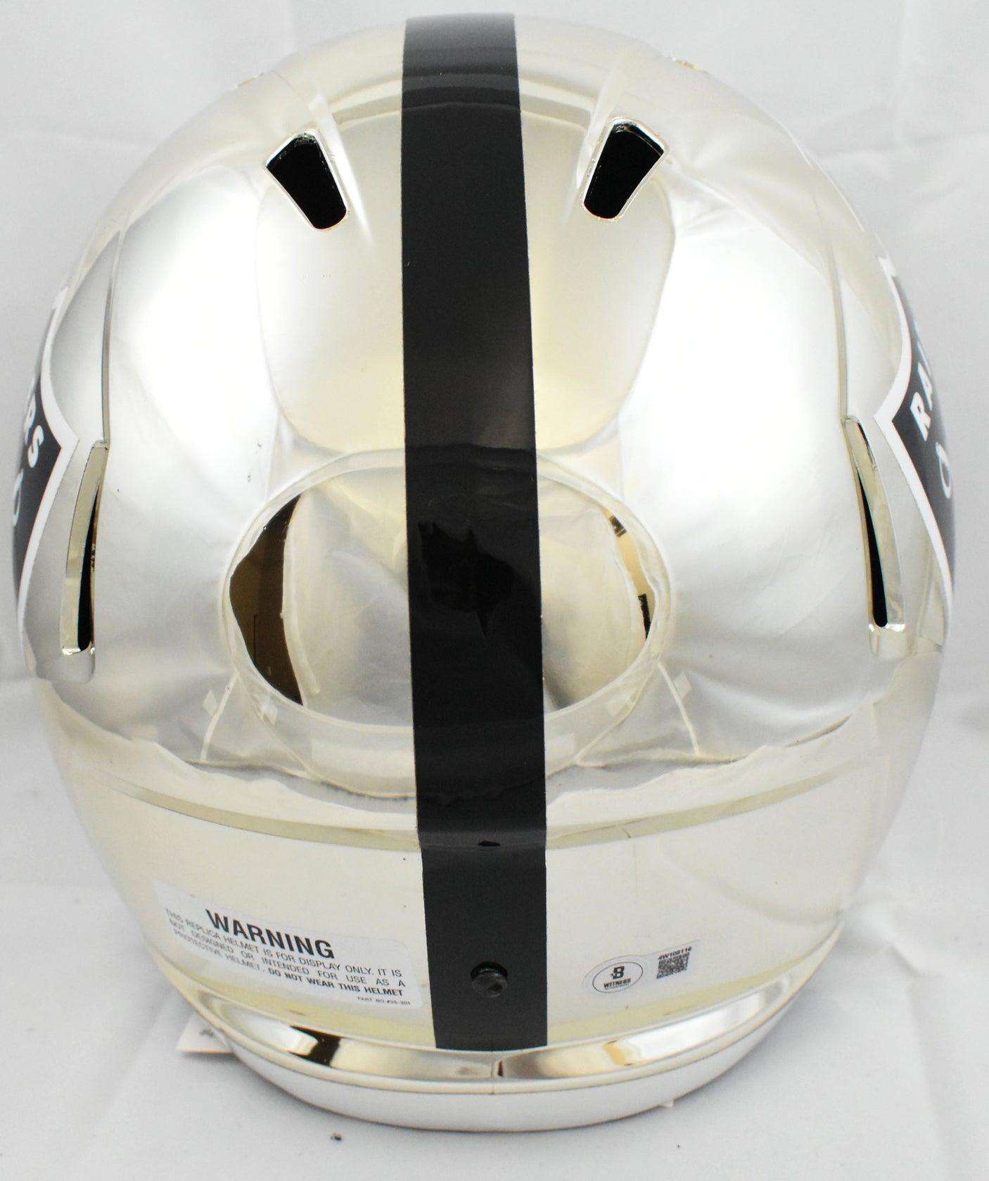 Ashton Jeanty Autographed Raiders F/S Chrome Speed Helmet - Beckett W Hologram