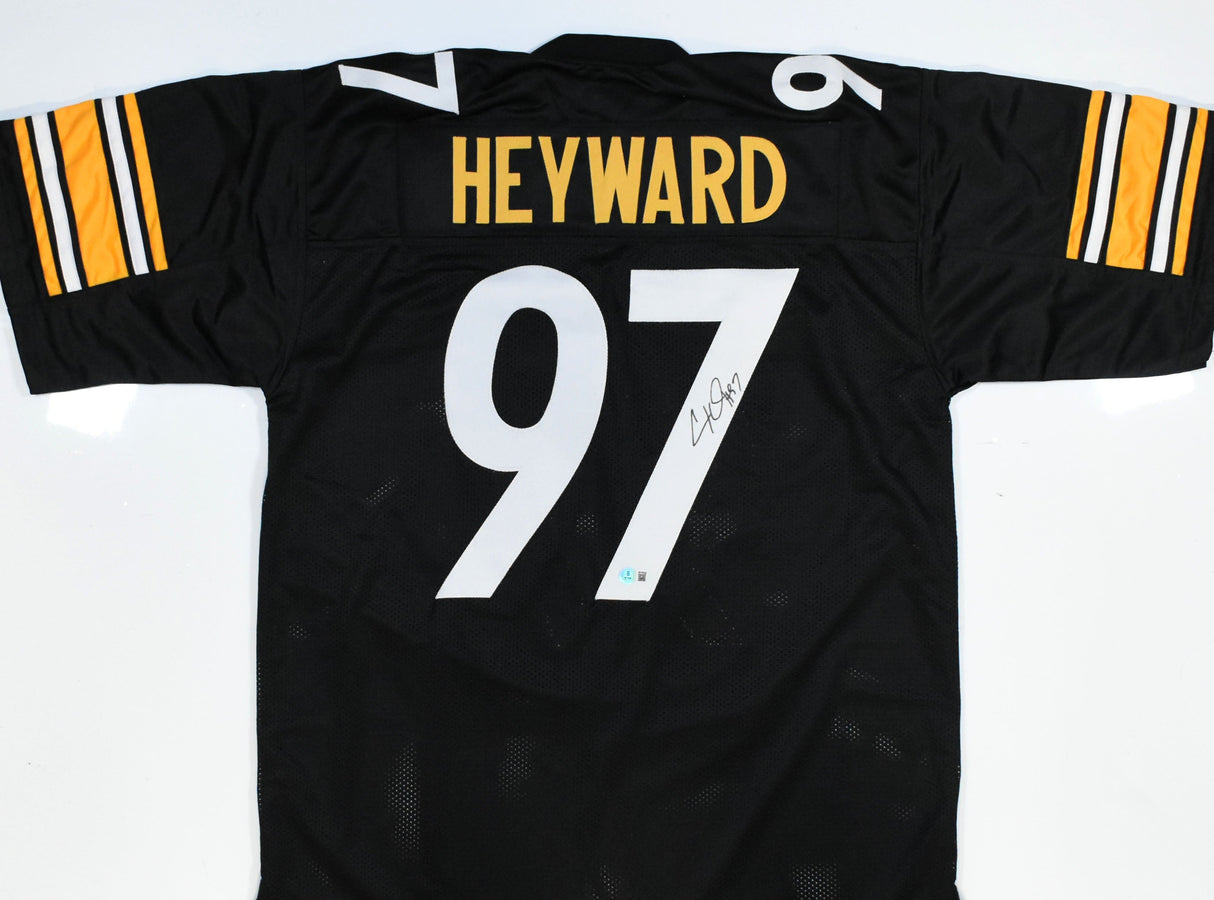 Cameron Heyward Autographed Black Pro Style Jersey - Beckett W Hologram *Black
