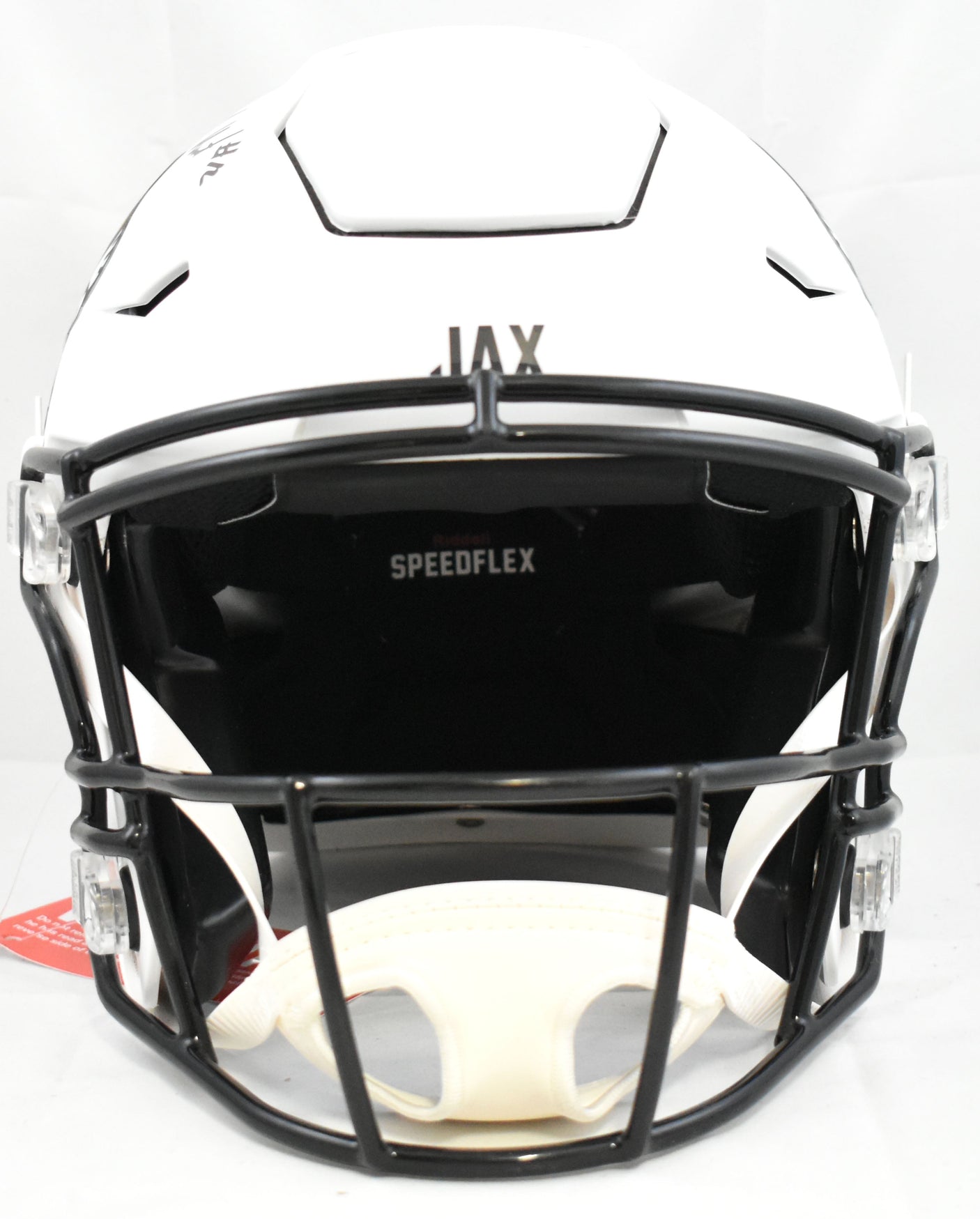 Travis Hunter Autographed Jaguars F/S Alt 2024 SpeedFlex Helmet- Beckett W Holo