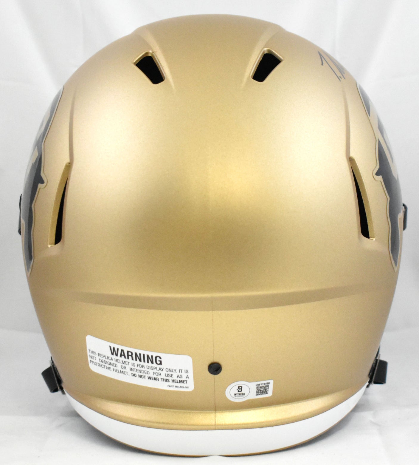 Travis Hunter Autographed Colorado Buffaloes F/S Speed Helmet- Beckett W Holo