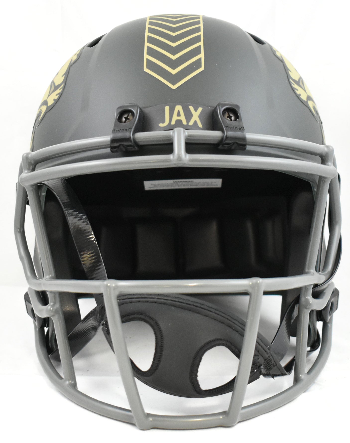 Travis Hunter Signed Jacksonville Jaguars F/S Salute 2025 Speed Helmet Beckett W